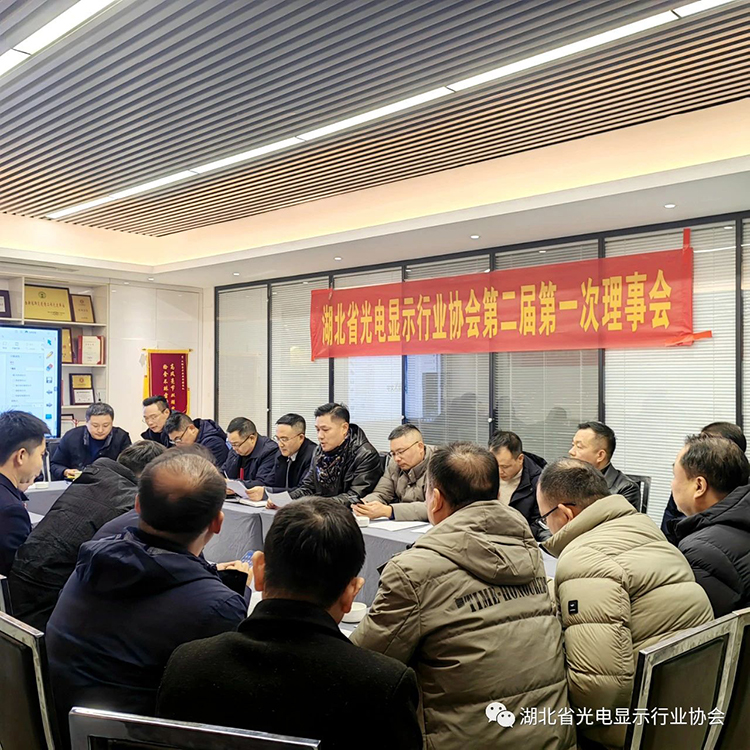 湖北省光電顯示行業協會第二屆第一次理事會會議